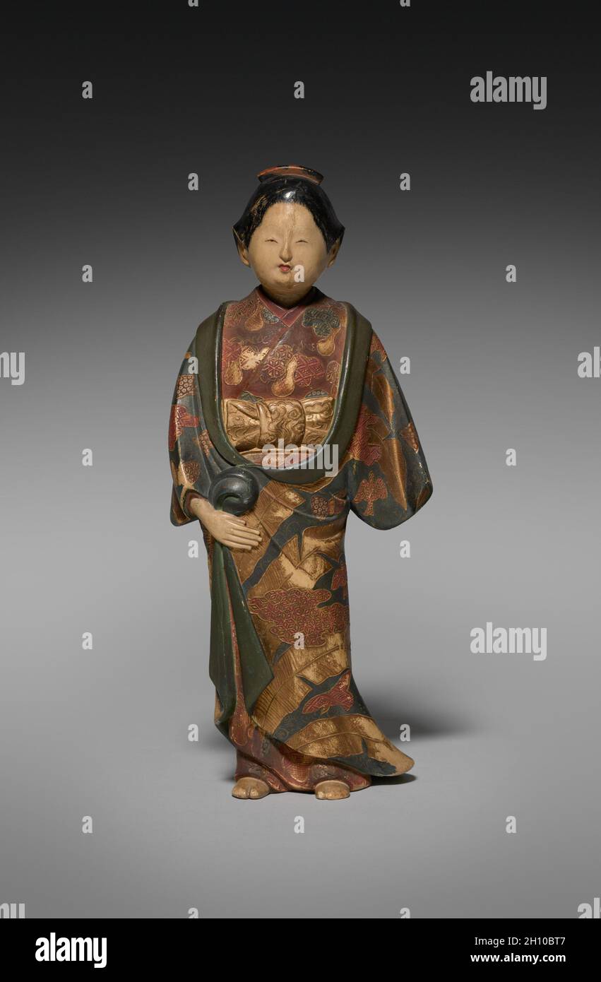 Saga Doll, 1688-1703. Japan, Edo-Zeit (1615-1868). Lackiertes Holz; insgesamt 30.6 cm (12 1/16 in.). Stockfoto