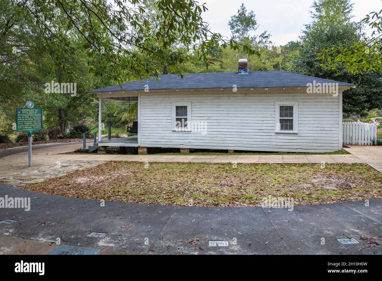 Heimat, in dem Elvis Presley im Elvis Presley Birthplace and Museum in Tupelo, Mississippi, geboren wurde Stockfoto