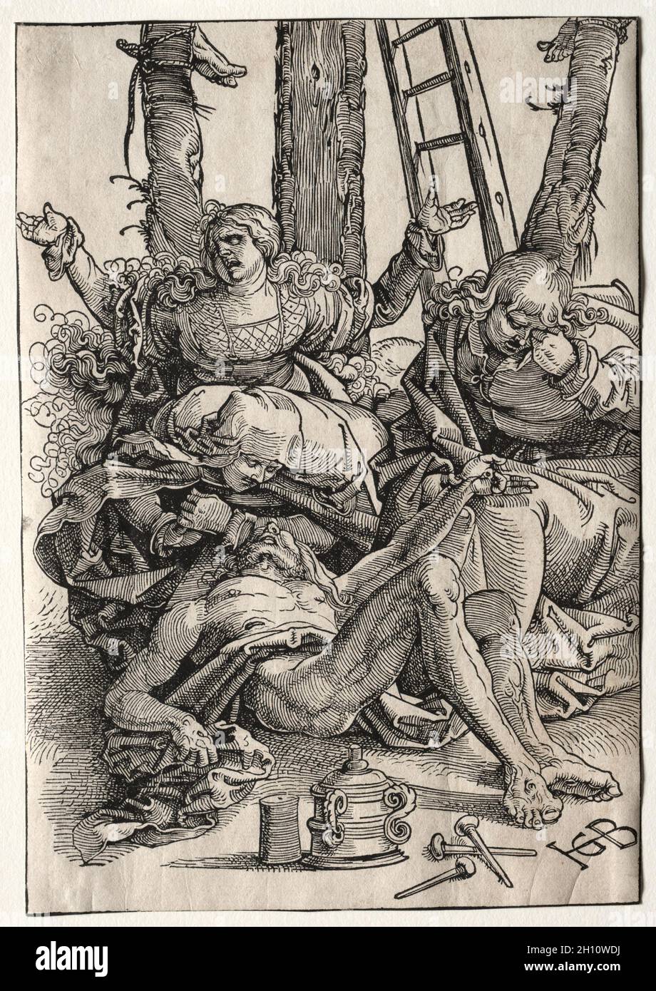 Klagelieder, c. 1515-17. Hans Baldung (Deutsch, 1484/85-1545). Holzschnitt; Stockfoto