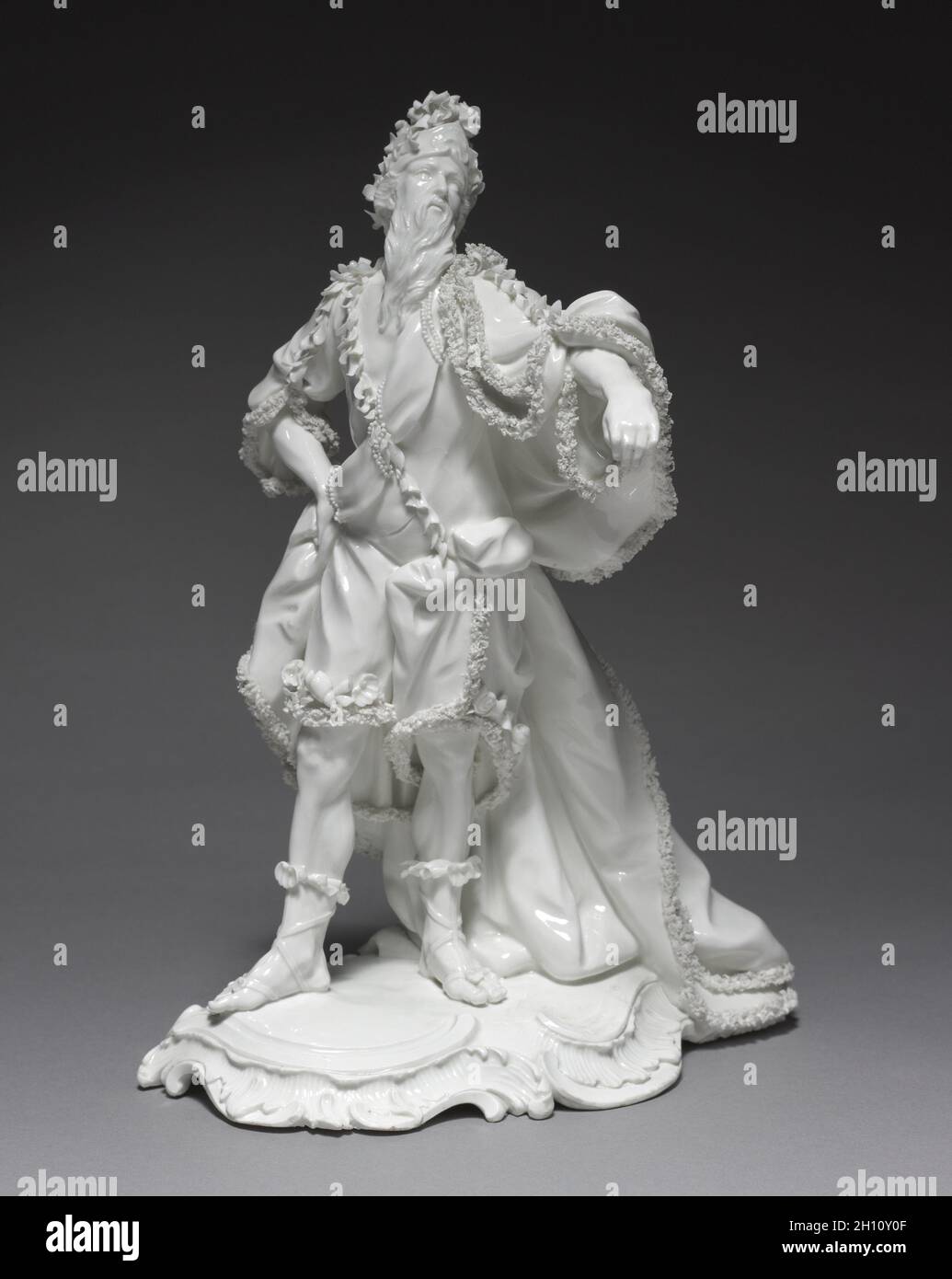 Oceanus, C. 1765. Frankenthaler Porzellanmanufaktur (Deutsch), Konrad Linck (Deutsch, 1732-1793). Porzellan; gesamt: 28,3 x 20,7 cm (11 1/8 x 8 1/8 in.). Stockfoto