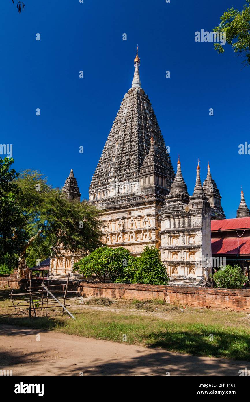 Mahabodhi Tempel in Bagan, Myanmar Stockfoto