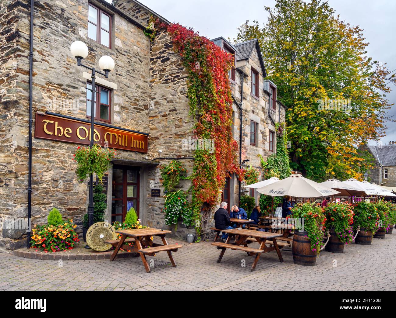 The Old Mill Inn, Pitlochry, Schottland, Großbritannien Stockfoto