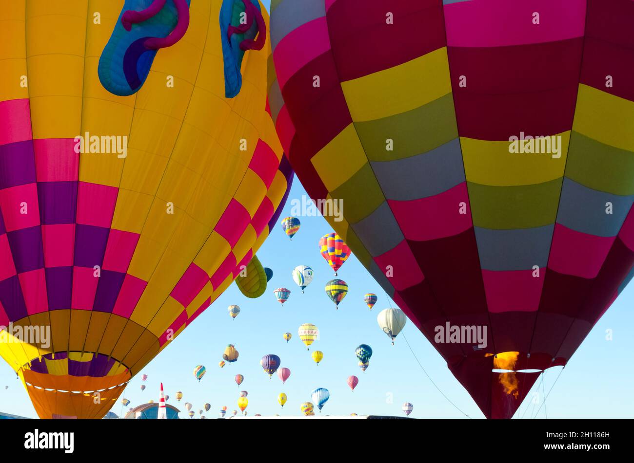 Heißluftballons in Albuquerque New Mexico Stockfoto