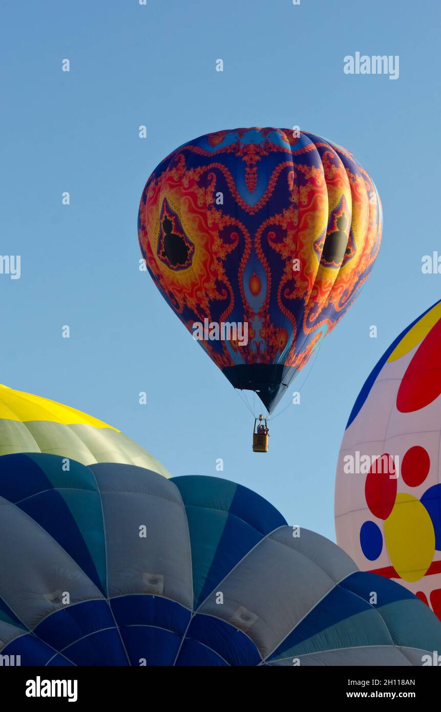 Heißluftballons in Albuquerque New Mexico Stockfoto