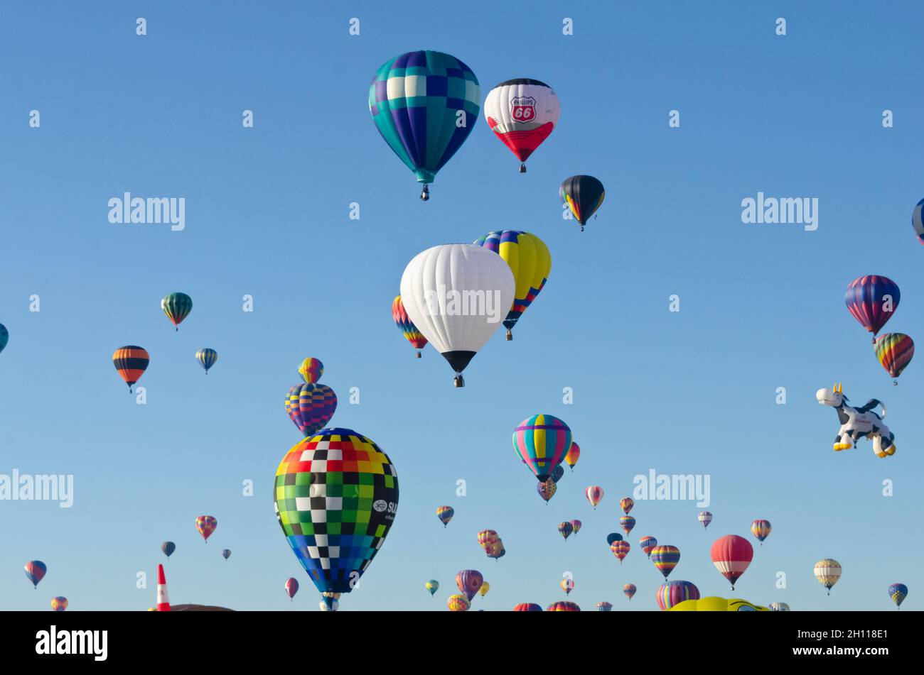 Heißluftballons in Albuquerque New Mexico Stockfoto