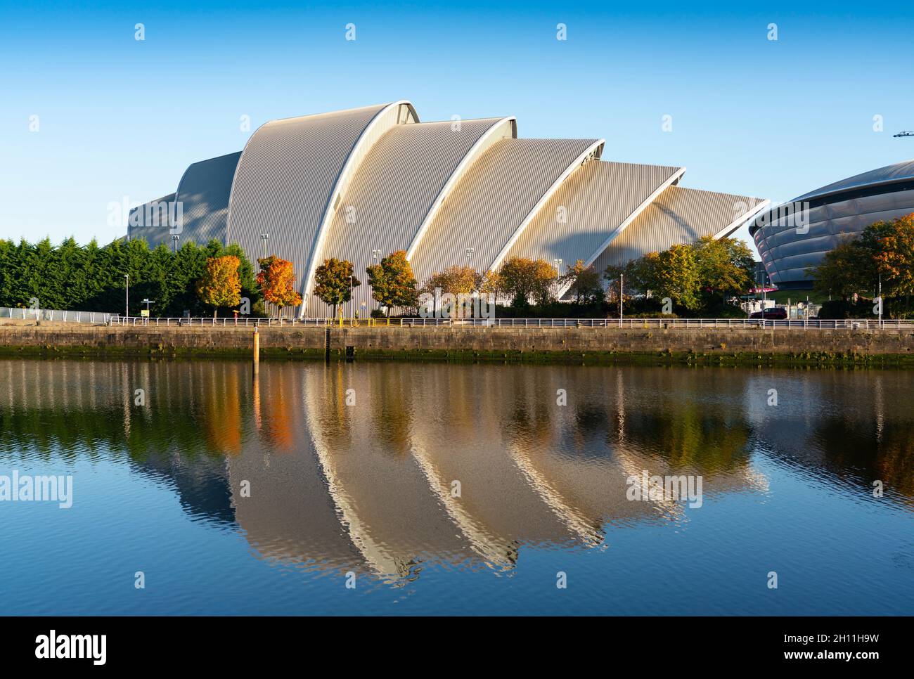 Glasgow, Schottland, Großbritannien. Oktober 2021. Allgemeine Ansichten zum Aufbau der UN-Klimakonferenz COP26, die vom 31. Oktober in Glasgow stattfinden wird. PIC; Scottish Event Campus SEC ist der Veranstaltungsort der UN-Klimakonferenz. Iain Masterton/Alamy Live News. Stockfoto