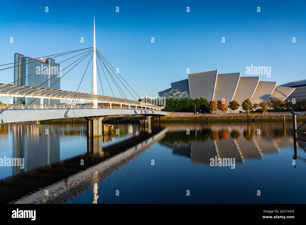 Glasgow, Schottland, Großbritannien. Oktober 2021. Allgemeine Ansichten zum Aufbau der UN-Klimakonferenz COP26, die vom 31. Oktober in Glasgow stattfinden wird. PIC; Scottish Event Campus SEC ist der Veranstaltungsort der UN-Klimakonferenz. Iain Masterton/Alamy Live News. Stockfoto