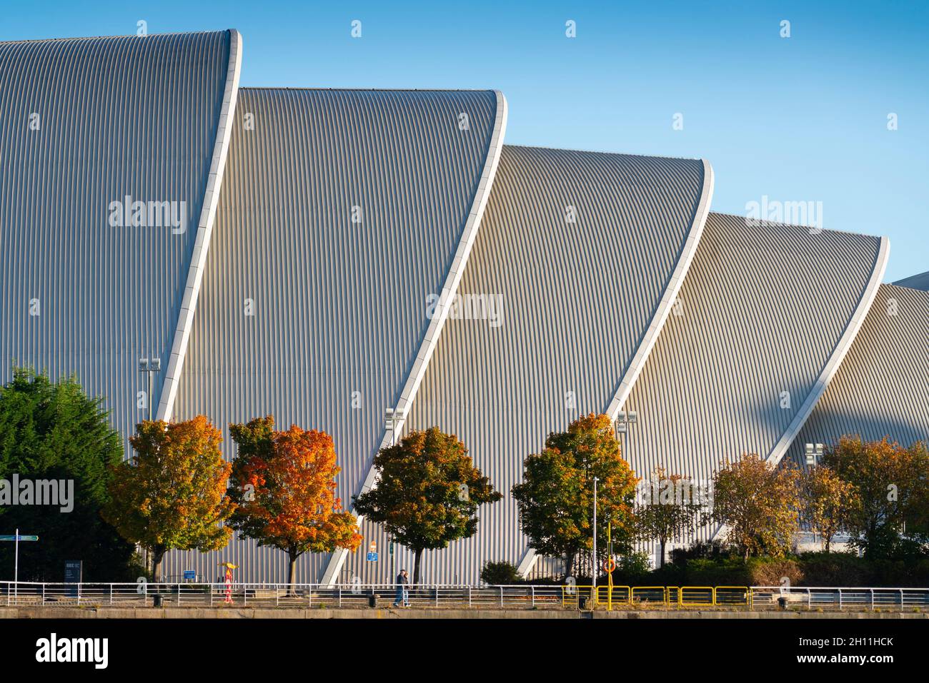 Glasgow, Schottland, Großbritannien. Oktober 2021. Allgemeine Ansichten zum Aufbau der UN-Klimakonferenz COP26, die vom 31. Oktober in Glasgow stattfinden wird. PIC; Scottish Event Campus SEC ist der Veranstaltungsort der UN-Klimakonferenz. Iain Masterton/Alamy Live News. Stockfoto