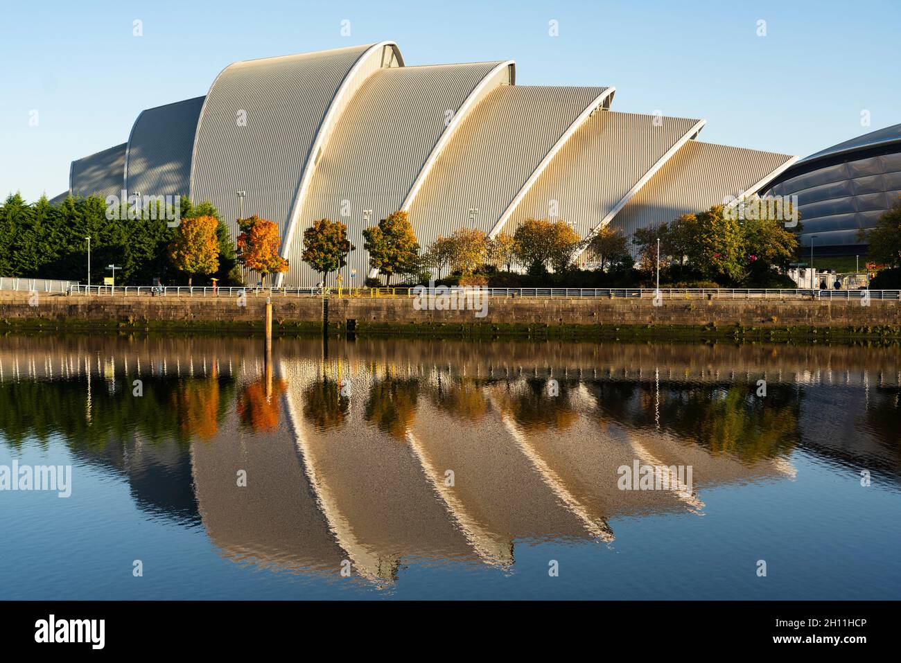 Glasgow, Schottland, Großbritannien. Oktober 2021. Allgemeine Ansichten zum Aufbau der UN-Klimakonferenz COP26, die vom 31. Oktober in Glasgow stattfinden wird. PIC; Scottish Event Campus SEC ist der Veranstaltungsort der UN-Klimakonferenz. Iain Masterton/Alamy Live News. Stockfoto