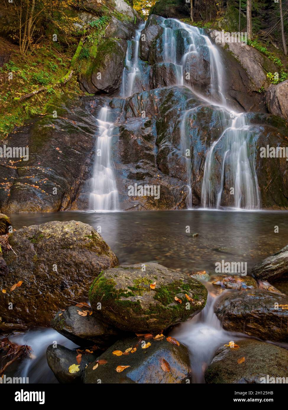 Moss Glen Falls, Granville, Vermont Stockfoto