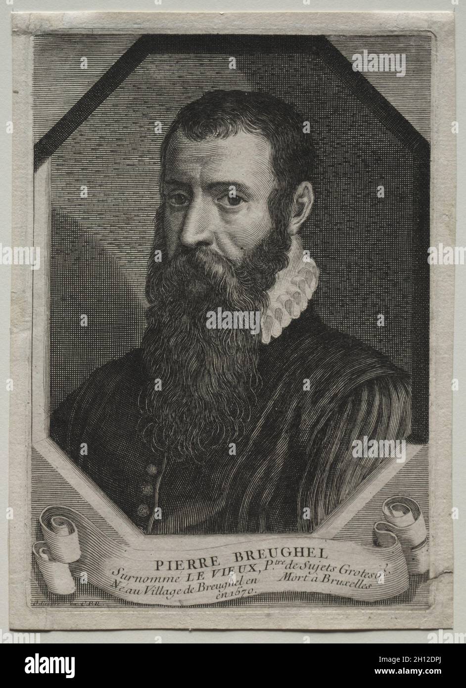 Peter Breughel der Ältere. Michel Odieuvre (Französisch, 1687-1756). Gravur; Stockfoto