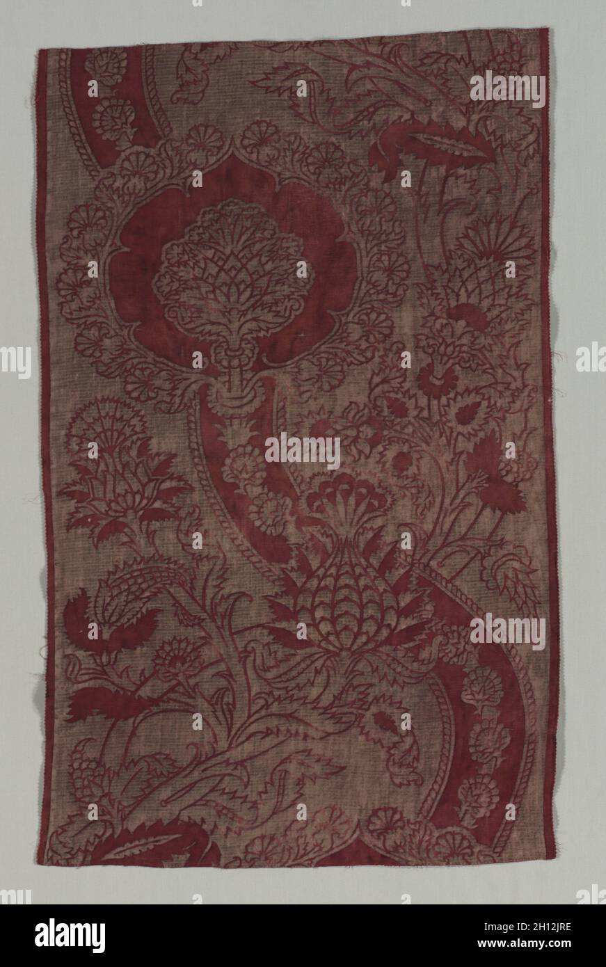 Reproduktion eines Florentiner Samt, c. 1937. Mariano Fortuny y Madrazo (Spanisch, 1871-1949). Baumwolle, bedruckt; insgesamt 118.1 x 71.8 cm (46 1/2 x 28 1/4 Zoll). Stockfoto