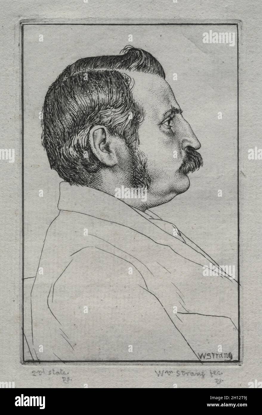 Henry Austin Dobson, Nr. 2, 1894. William Strang (Großbritannien, 1859-1921). Ätzen; Stockfoto