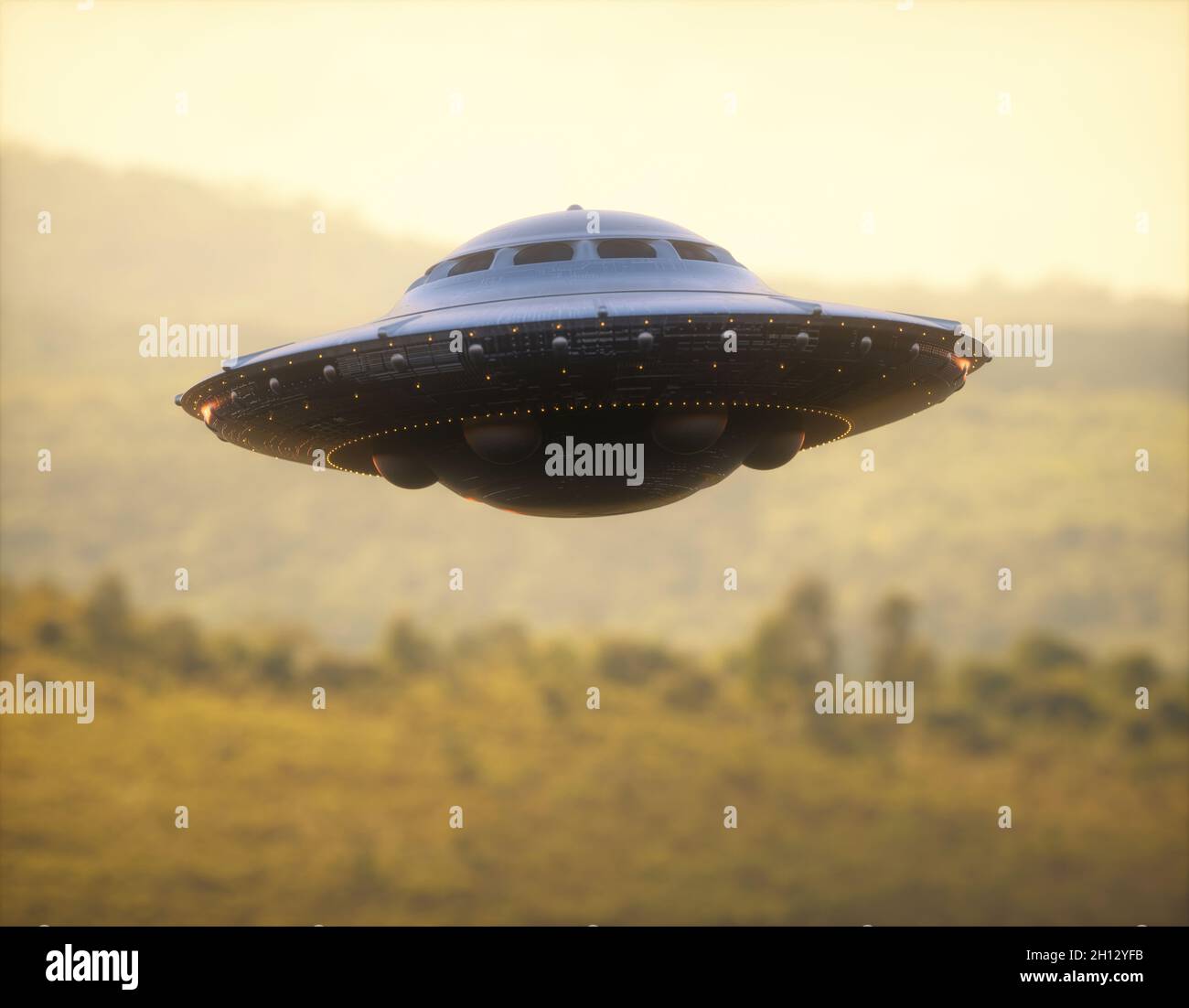 UFO, Abbildung Stockfoto