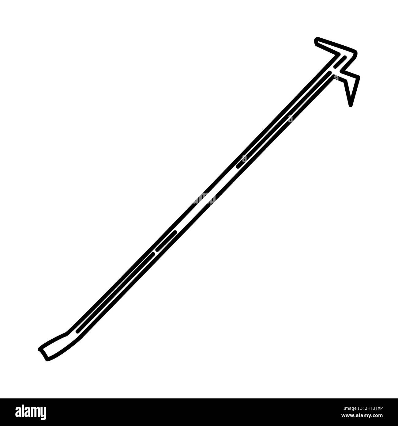 Feuerwehrmann NY Haken Teil von Feuerwehrmann Zubehör und Ausrüstung Gerät Handgezeichnete Icon Set Vektor. Stock Vektor