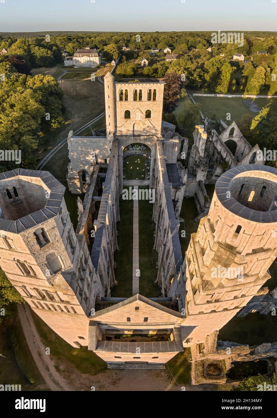 FRANKREICH - SEINE MARITIME (76) - ABTEI VON JUMIEGES Stockfoto