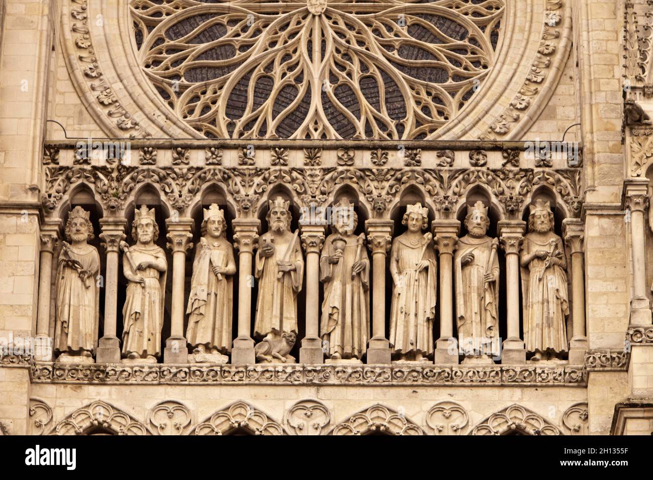 FRANKREICH - PICARDIE - SOMME (80) - AMIENS : KATHEDRALE NOTRE DAME (UNESCO-WELTKULTURERBE) Stockfoto