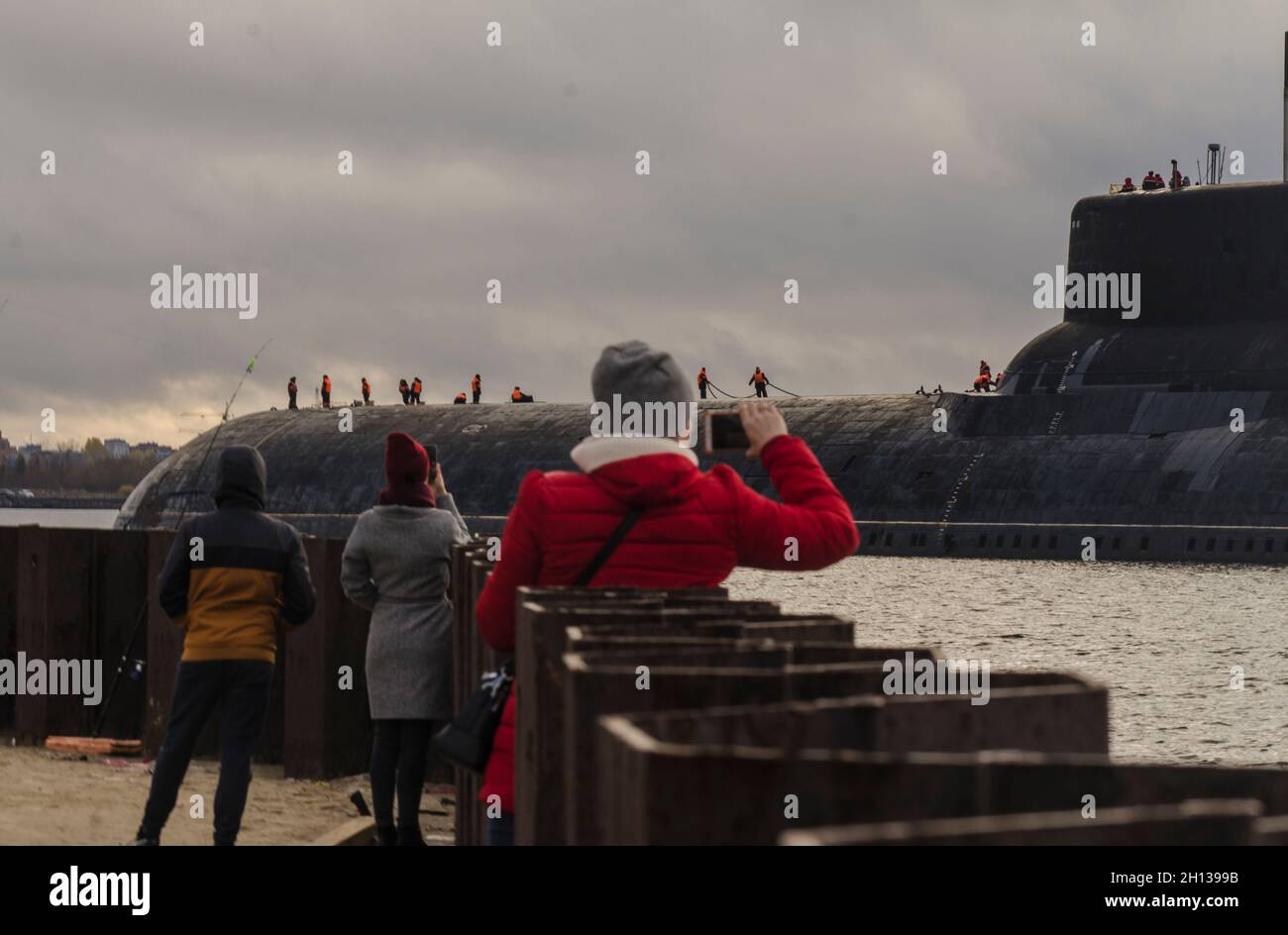 Oktober 2021 - Severodwinsk. U-Boot-Treffen. Maritime Tradition. Russland, Region Archangelsk Stockfoto