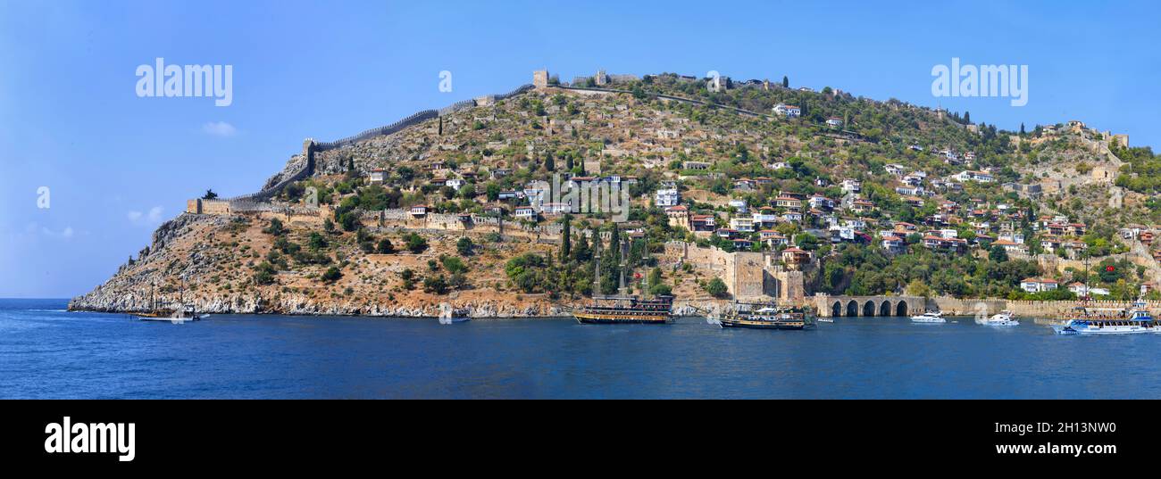Burg von Alanya in der Türkei Stockfoto