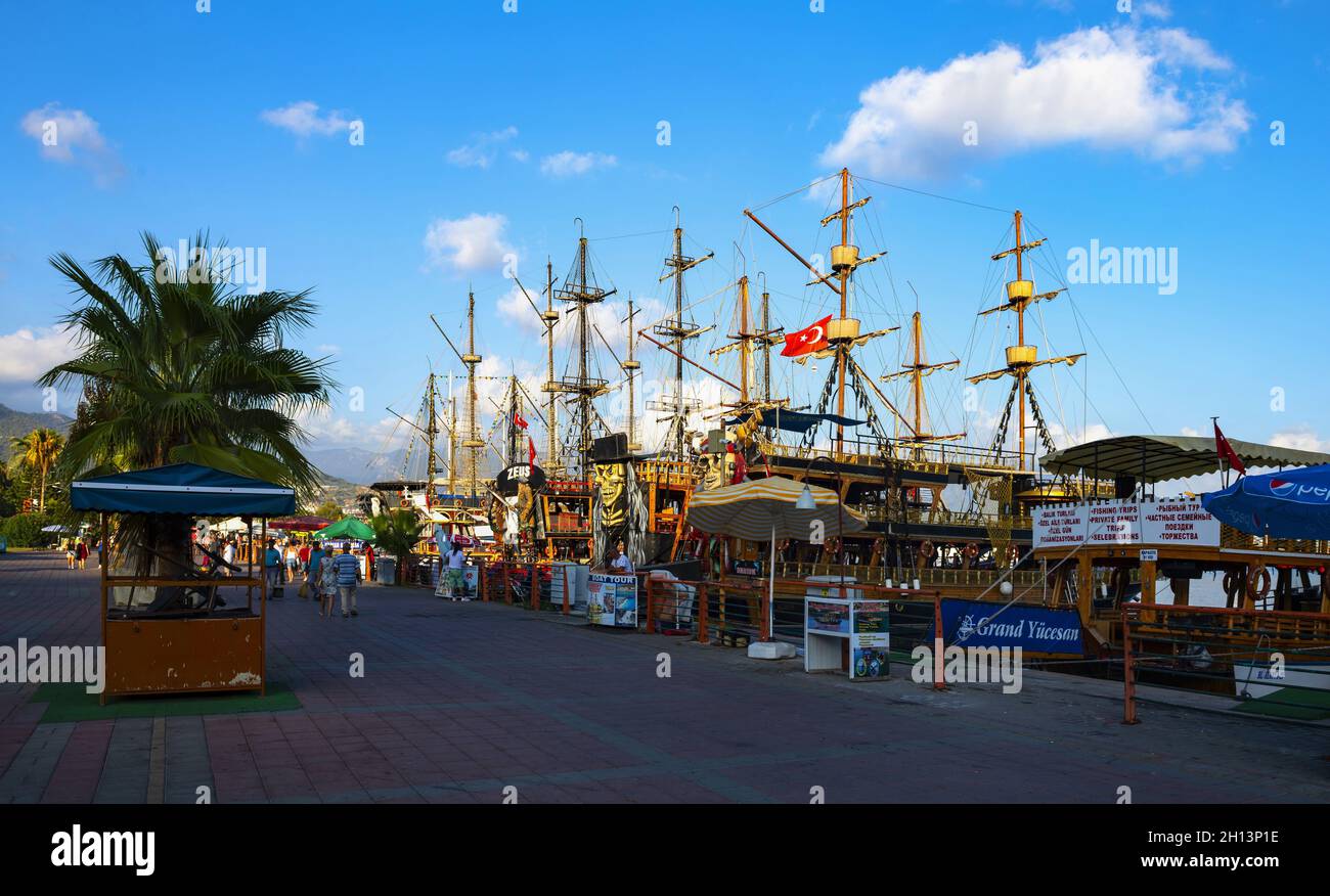 Hafen in Alanya, Türkei Stockfoto