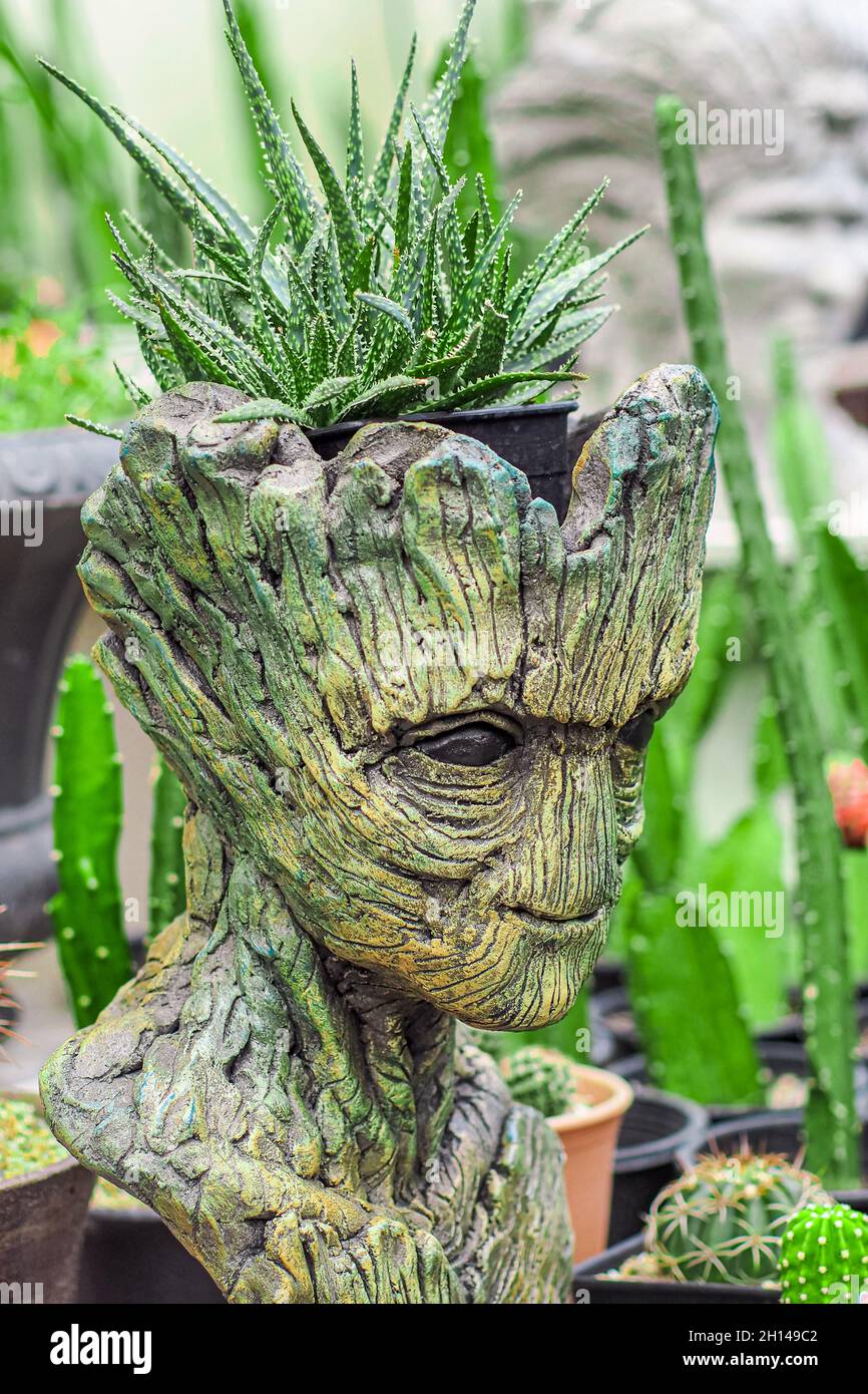 Kaktus Keramik Blumentopf Kreative Pflanzenskulptur Handwerk Dekoration  Sukkulenten Pflanzentopf Heim Dekor-Accessoires Stockfotografie - Alamy