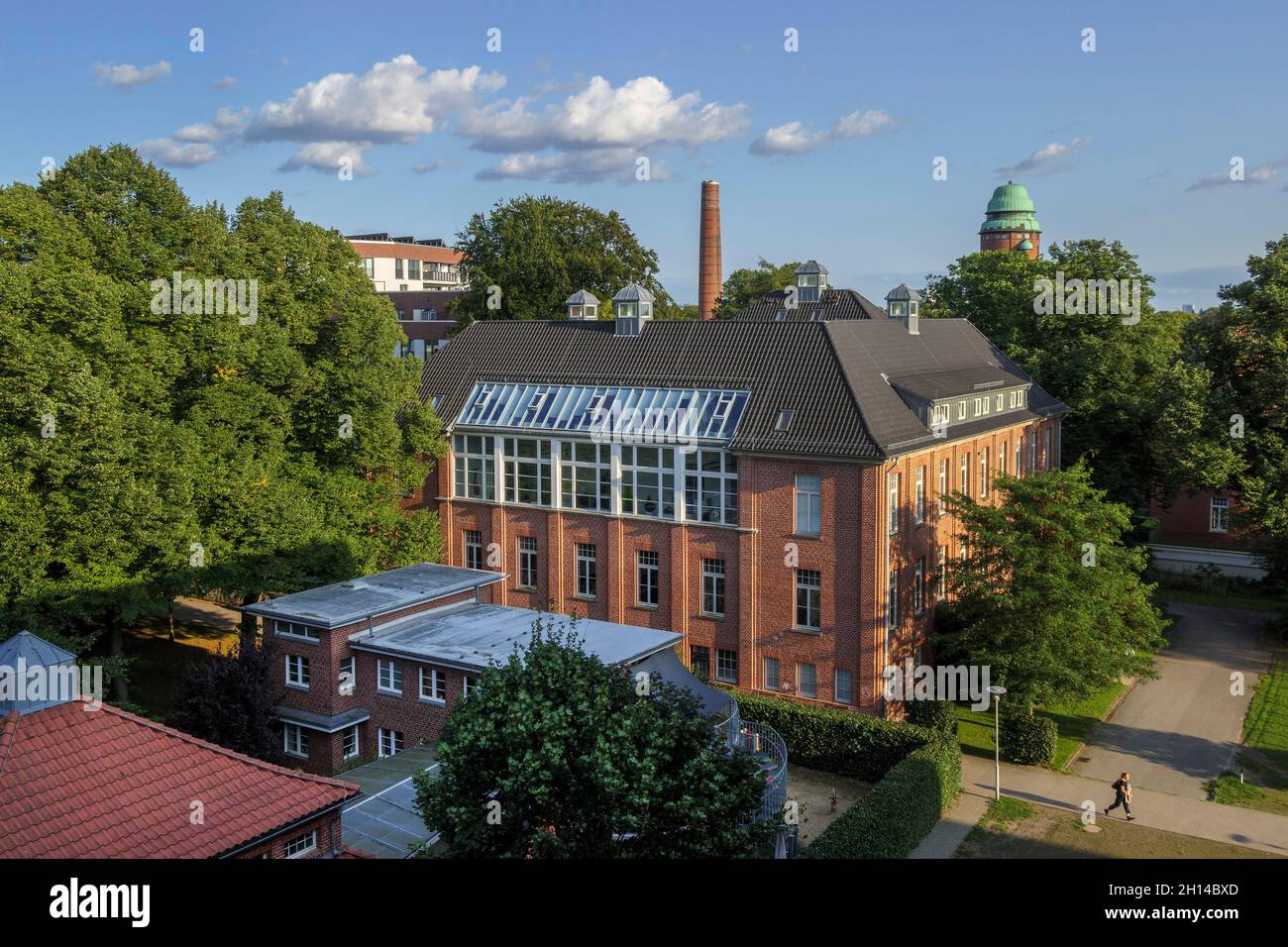 Industriearchitektur im ehemaligen Krankenhaus Barmbek, Hamburg, Deutschland, Europa Stockfoto