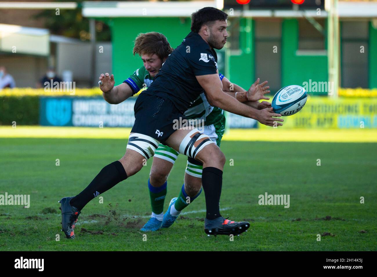 Monigo Stadium, Treviso, Italien, 16. Oktober 2021, Ethan Roots (Ospreys Rugby) während Benetton Rugby vs Ospreys - United Rugby Championship Match Credit: Live Media Publishing Group/Alamy Live News Stockfoto