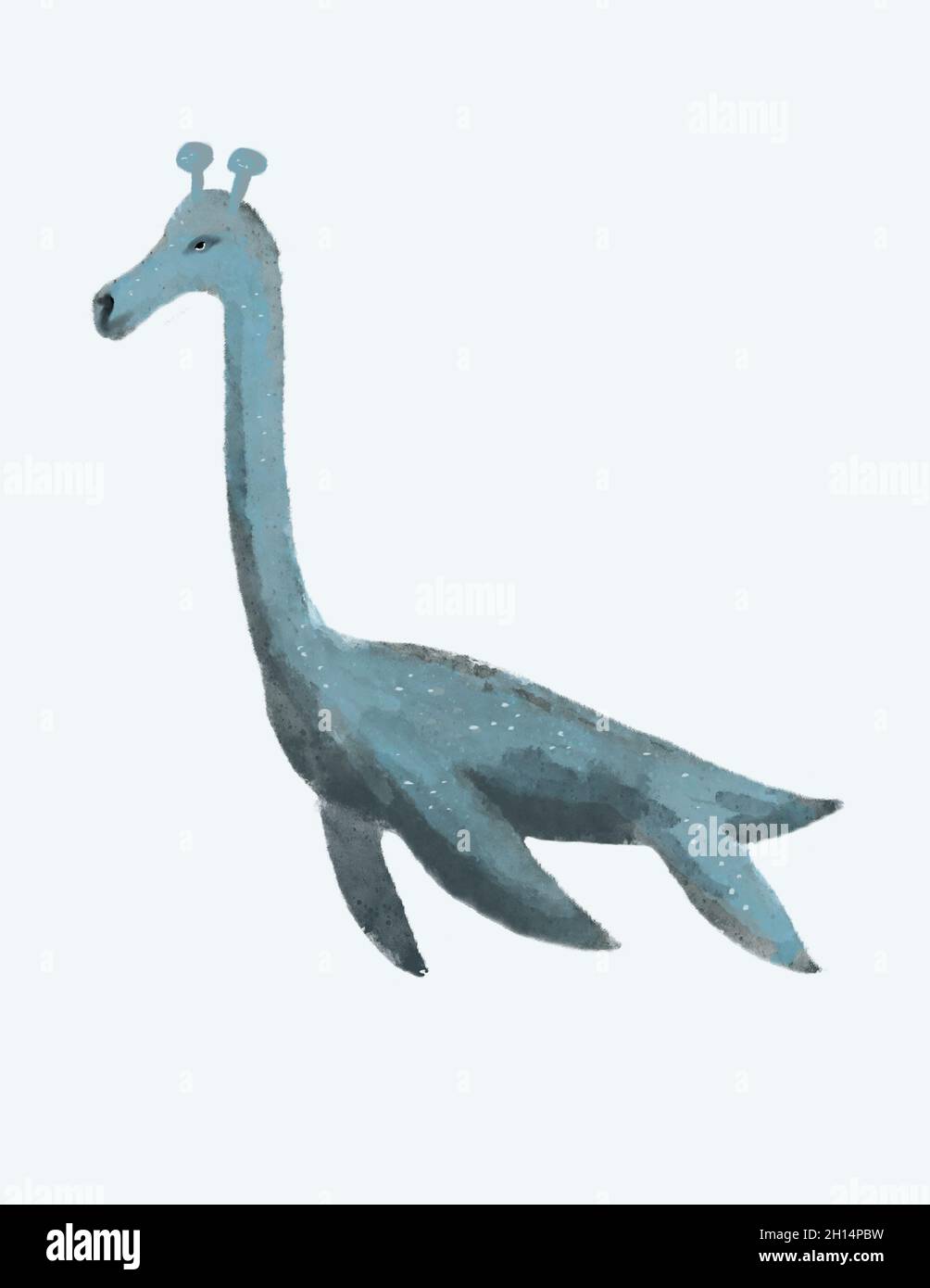 loch Ness Monster Illustration Stockfoto