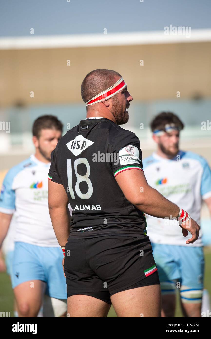 Stadion Sergio Lanfranchi, Parma, Italien, 16. Oktober 2021, Eduardo BELLO (Zebre Parma) während des Spiels Zebre Rugby Club gegen Glasgow Warriors - United Rugby Championship Stockfoto