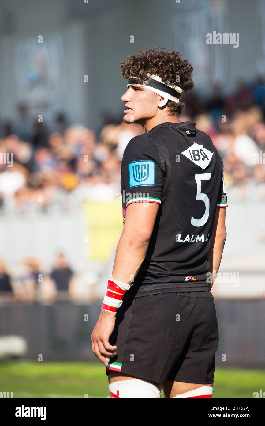 Stadion Sergio Lanfranchi, Parma, Italien, 16. Oktober 2021, Andrea ZAMBONIN (Zebre Parma) während des Spiels Zebre Rugby Club gegen Glasgow Warriors - United Rugby Championship Stockfoto