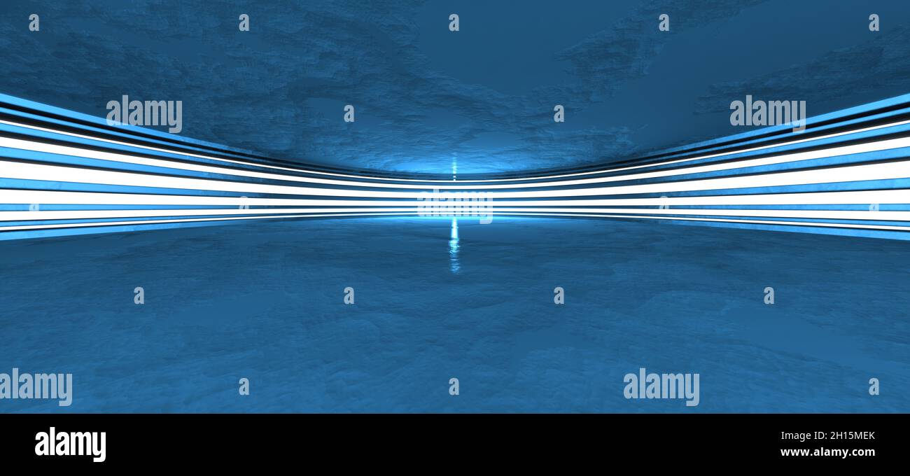 Minimalistischer moderner Hintergrund oder moderne Flurtapete. 3d-Illustration Stockfoto
