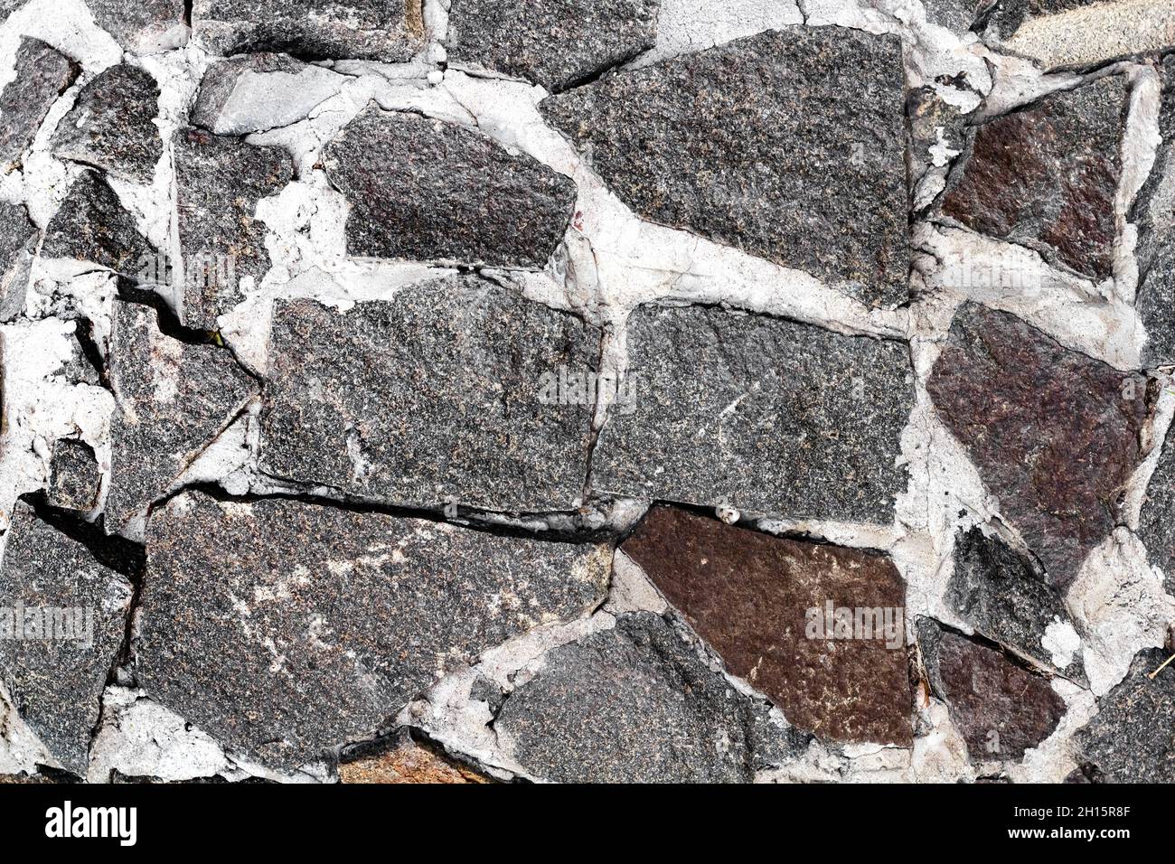 Foto Textur von grauen Stein Wandfliesen. Stockfoto