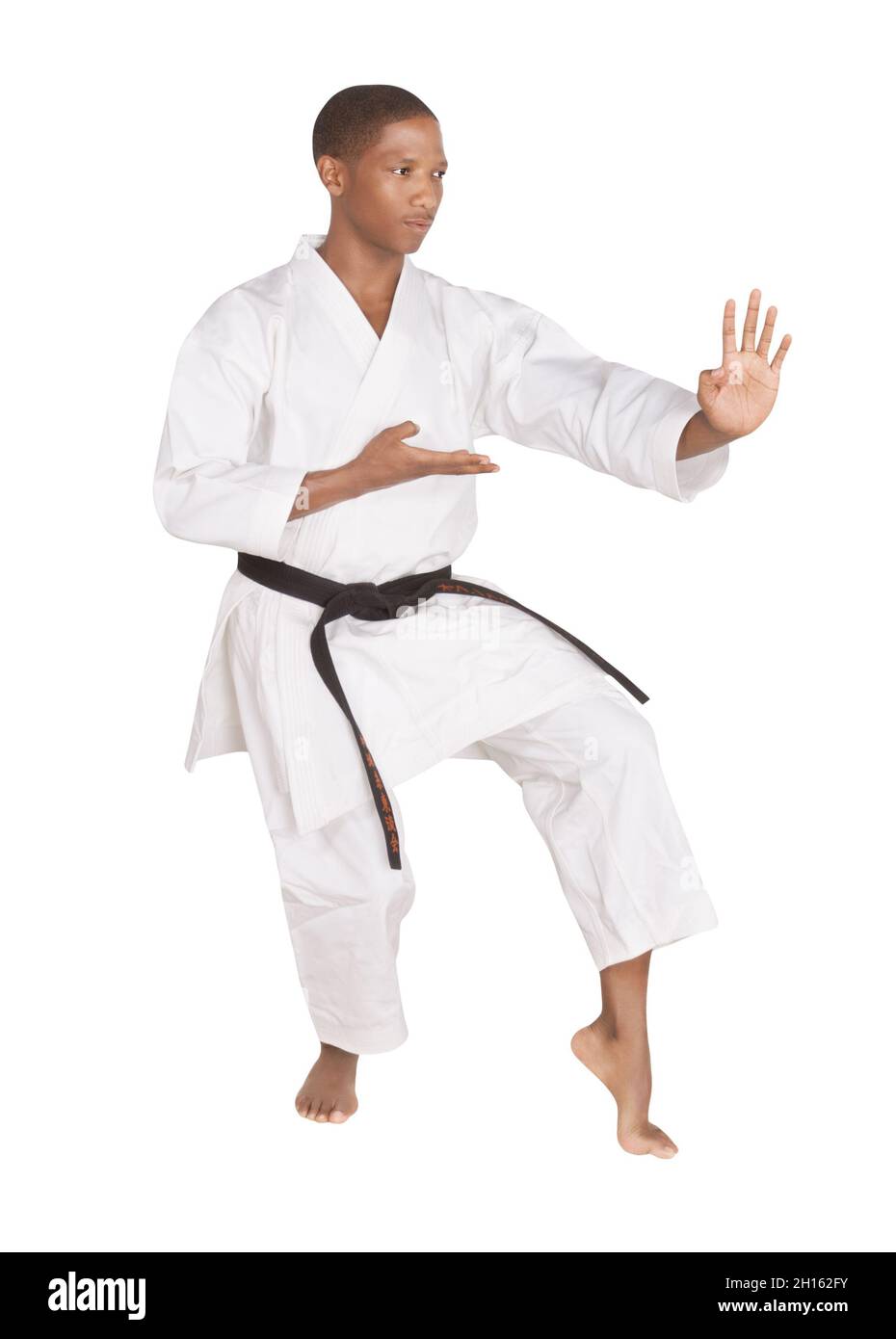 Männlich, Mann, jung, amerikanisch, afrikanisch, Person, erwachsen, Kampfsport, stark, attraktiv, afroamerikaner, Muskeln, Macht, Arm, athletisch, Fit, gutaussehend, Masc Stockfoto