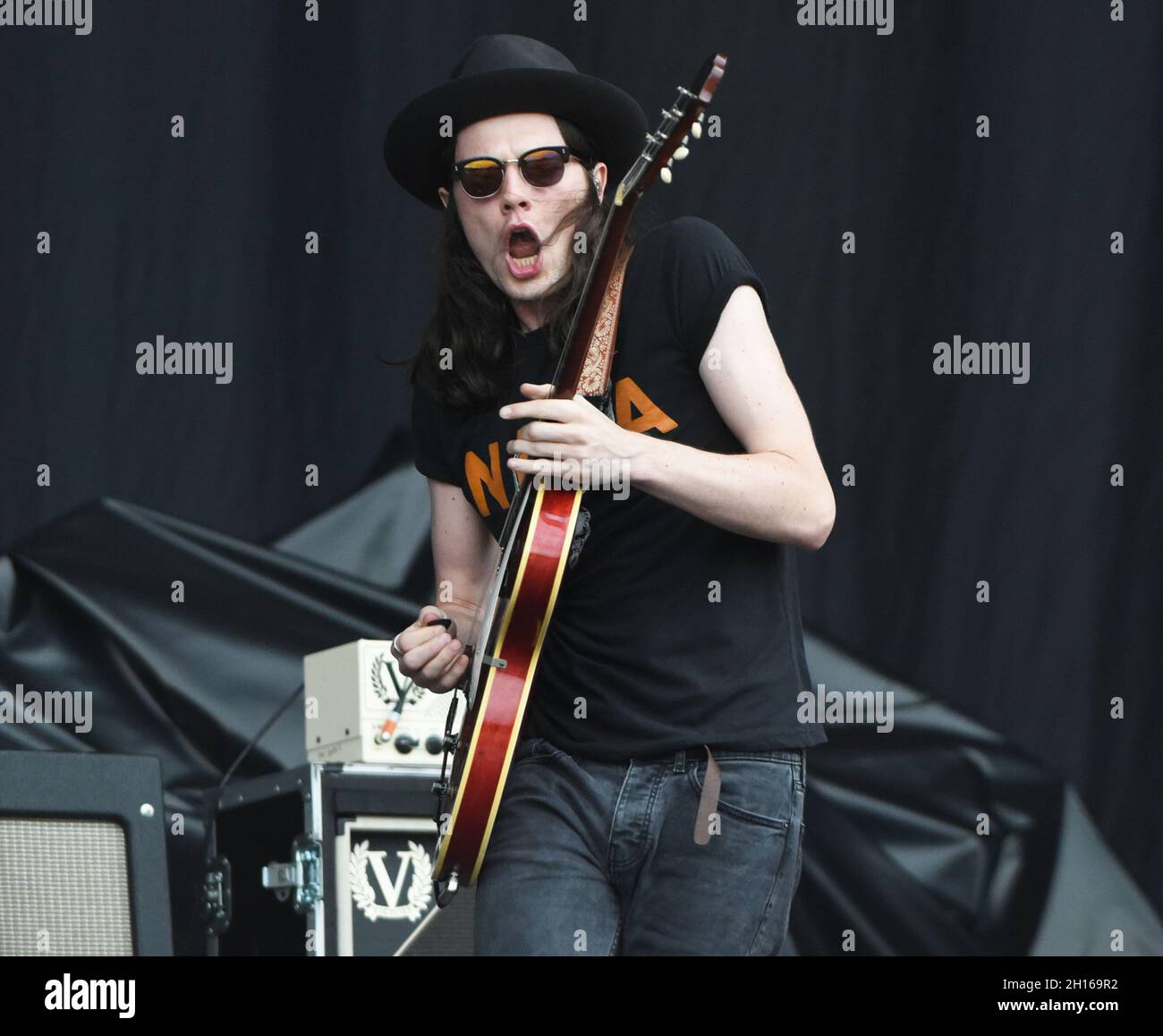 18. SEPTEMBER: James Bay tritt während der Music Midtown im Piedmont Park am 18. September 2016 in Atlanta, Georgia, auf. QUELLE: Chris McKay / MediaPunch Stockfoto