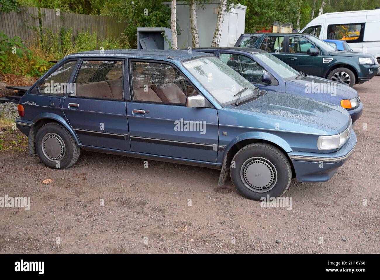 Ein moderner Klassiker von Austin Maestro Mayfair, der von der Rover Group in Cowley Works, Oxford, produziert wurde. Gesehen an der Great Central Railway, Leicestershire, Großbritannien Stockfoto