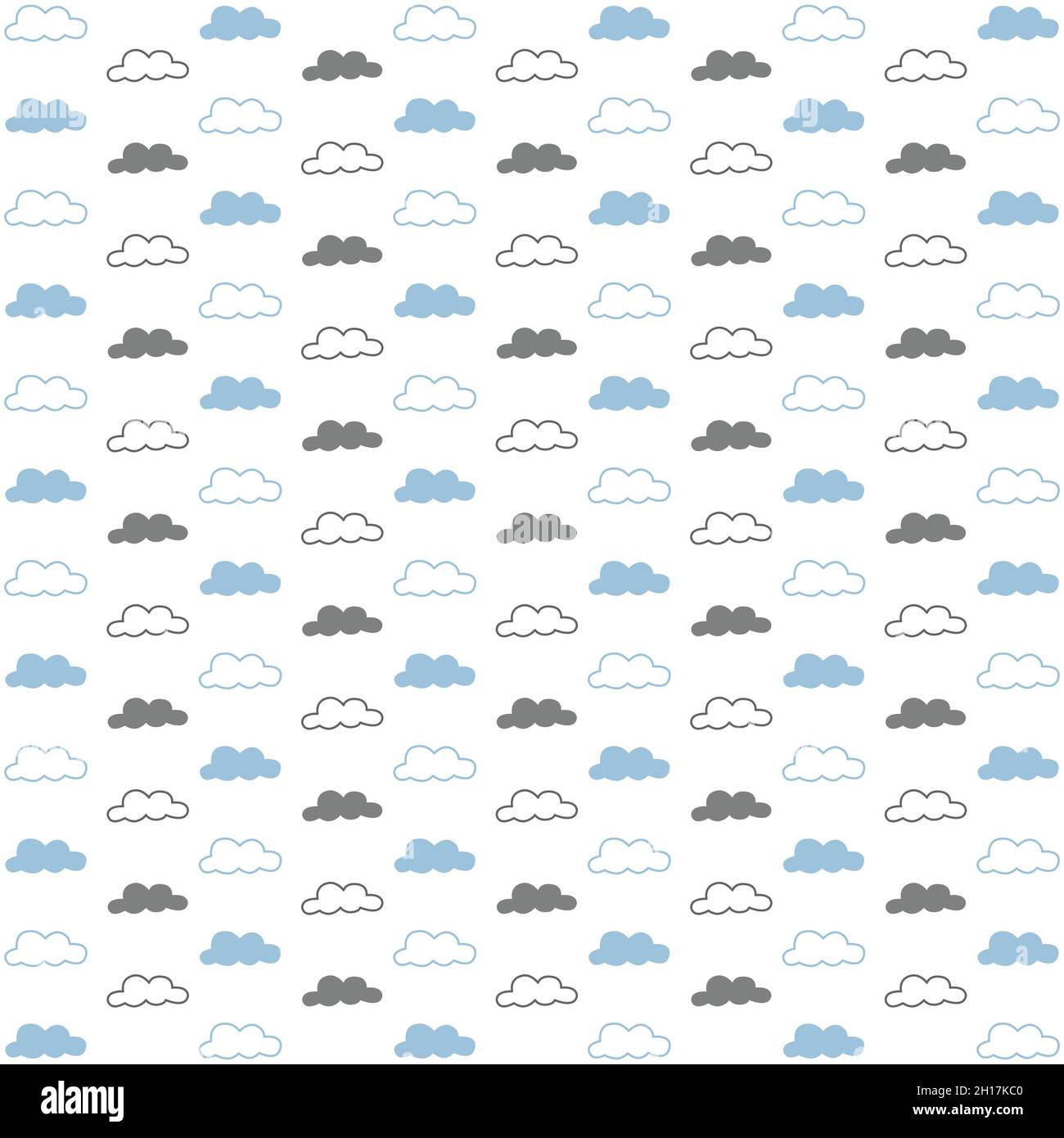 Nahtlose Wolken Vektor Stock Illustration Stock Vektor