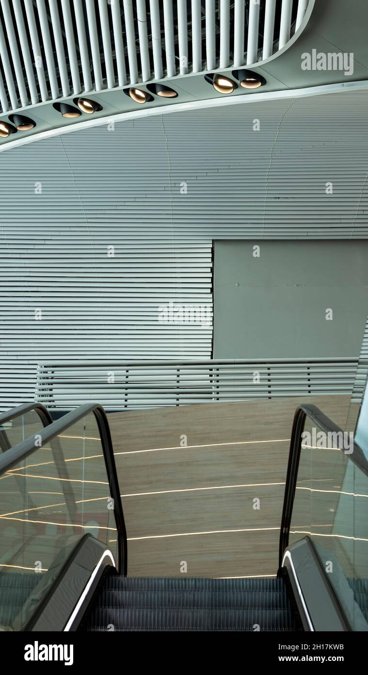 Business Class Lounge, neuer Flughafen Istanbul, Türkei Stockfoto