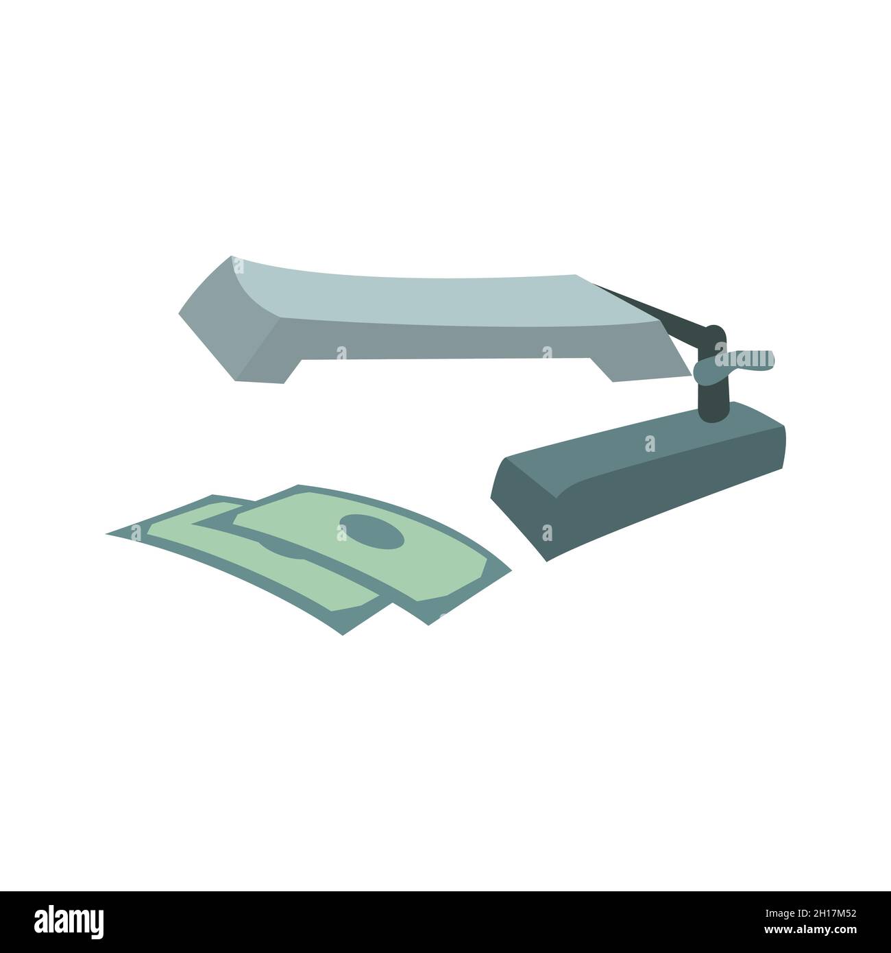 Geld uv-Lampe Vektor Illustration Design Stock Vektor