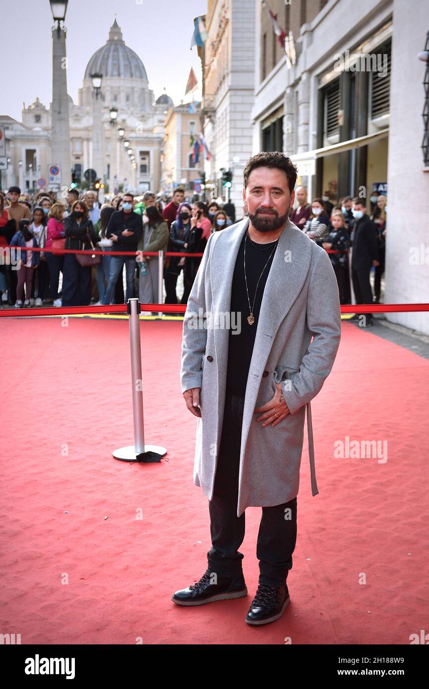 ROM, ITALIEN - 16. OKTOBER: Federico Zampaglione, besucht den roten Teppich des Films 'Time is Up' während des 19. Alice Nella Città 2021 im Auditorium della Conciliazione am 16. Oktober 2021 in Rom, Italien. Stockfoto