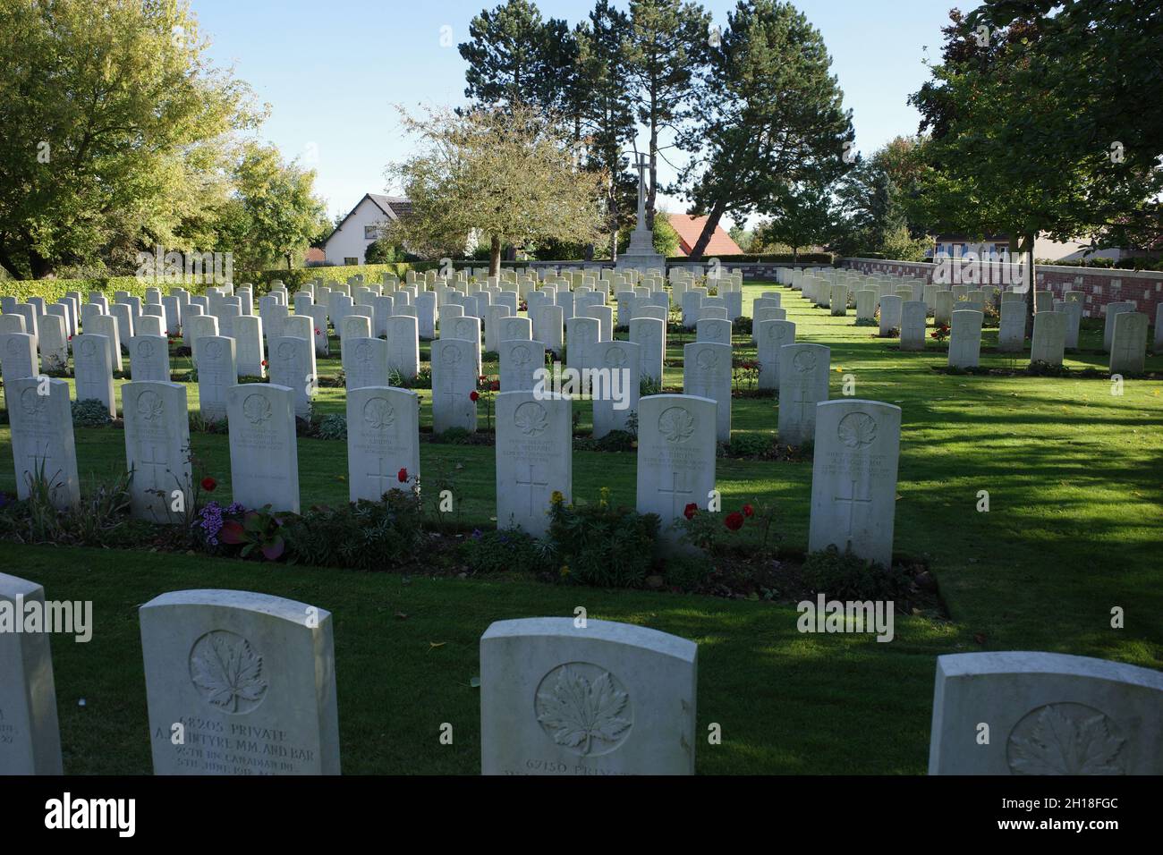 Wailly Orchard CWGC Friedhof in Frankreich Stockfoto
