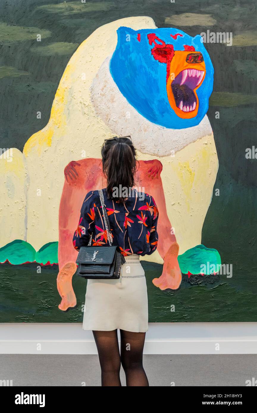 London, Großbritannien. Oktober 2021. Ursa Major von Florian Kerr über Michael Werner - Frieze Art London 2021, Regents Park, London. Die Messe ist am 14-18. Oktober für die Öffentlichkeit zugänglich. Kredit: Guy Bell/Alamy Live Nachrichten Stockfoto