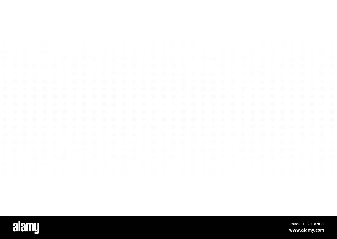 Abstraktes Halbton-Punktmuster dekorativ auf weißer Schablone. Einfaches Design für Cover-Hintergrund. Illustrationsvektor Stock Vektor