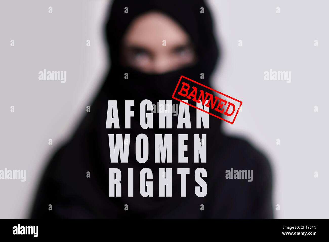 Afghanische Frauenrechte in Afghanistan. Verbotene Rechte von Frauen