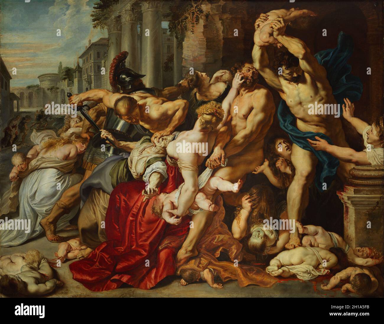 Das Massaker der Unschuldigen von Rubens Stockfoto