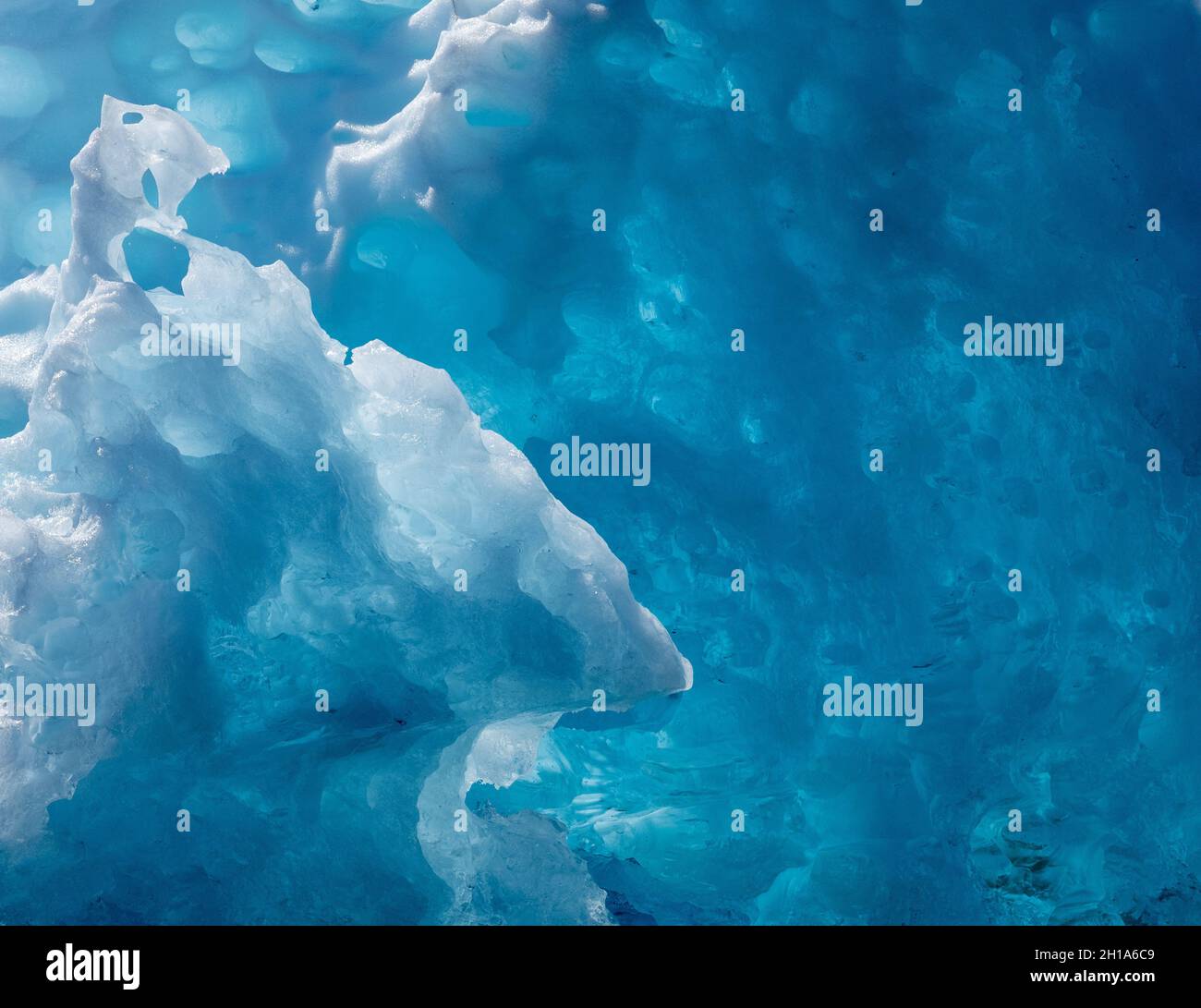 Leconte-Gletscher, Tongass National Forest, Alaska. Stockfoto