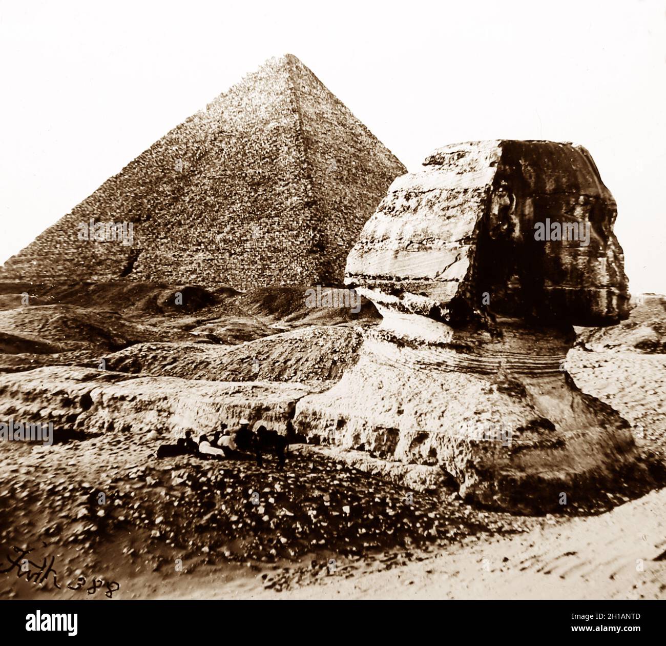 The Sphinx, Egypt, 1850er von Francis Frith Stockfoto