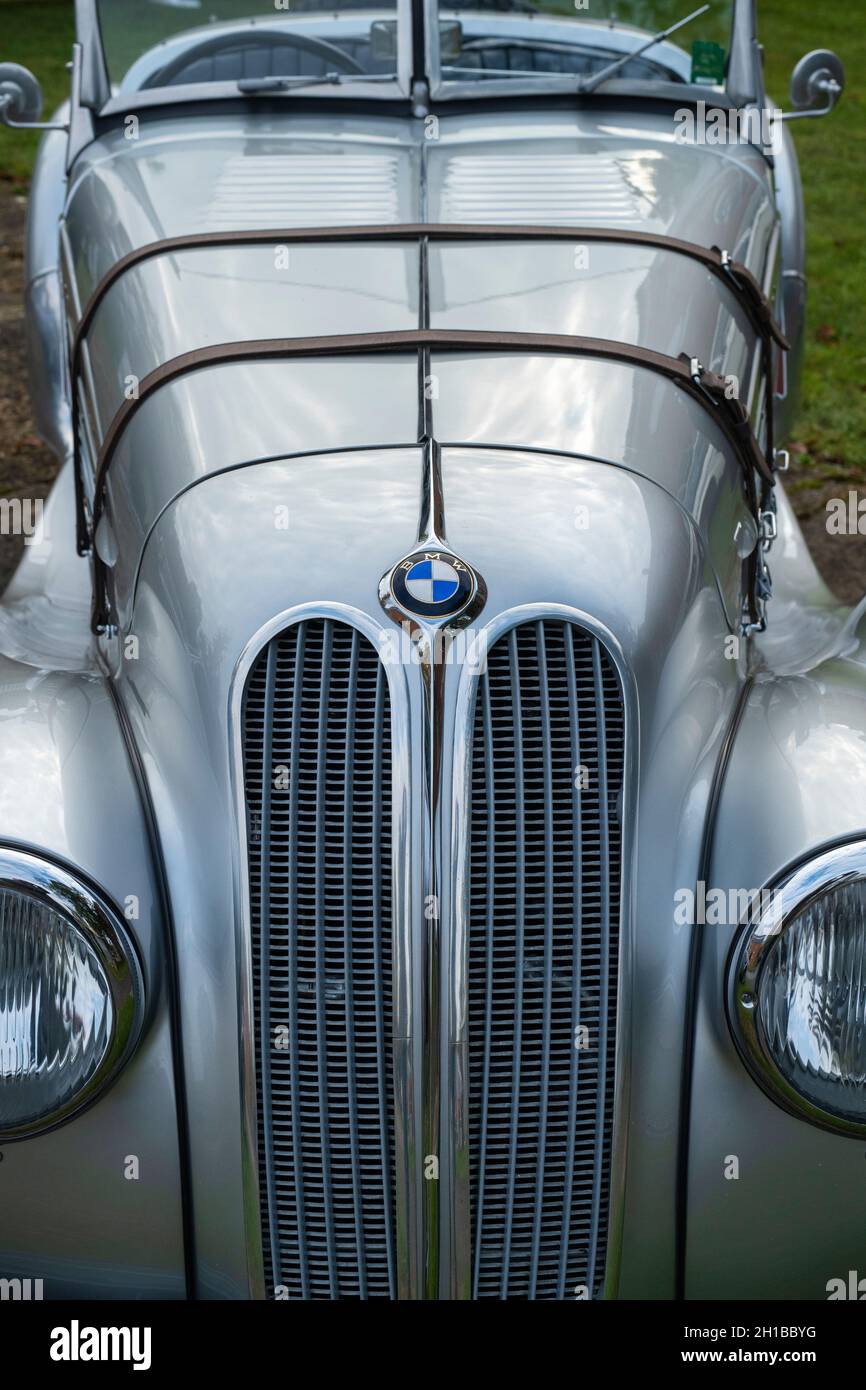 1933 BMW Frazer Nash Oldtimer im Bicester Heritage Center Herbst sonntag Scramble Veranstaltung. Bicester, Oxfordshire, England Stockfoto