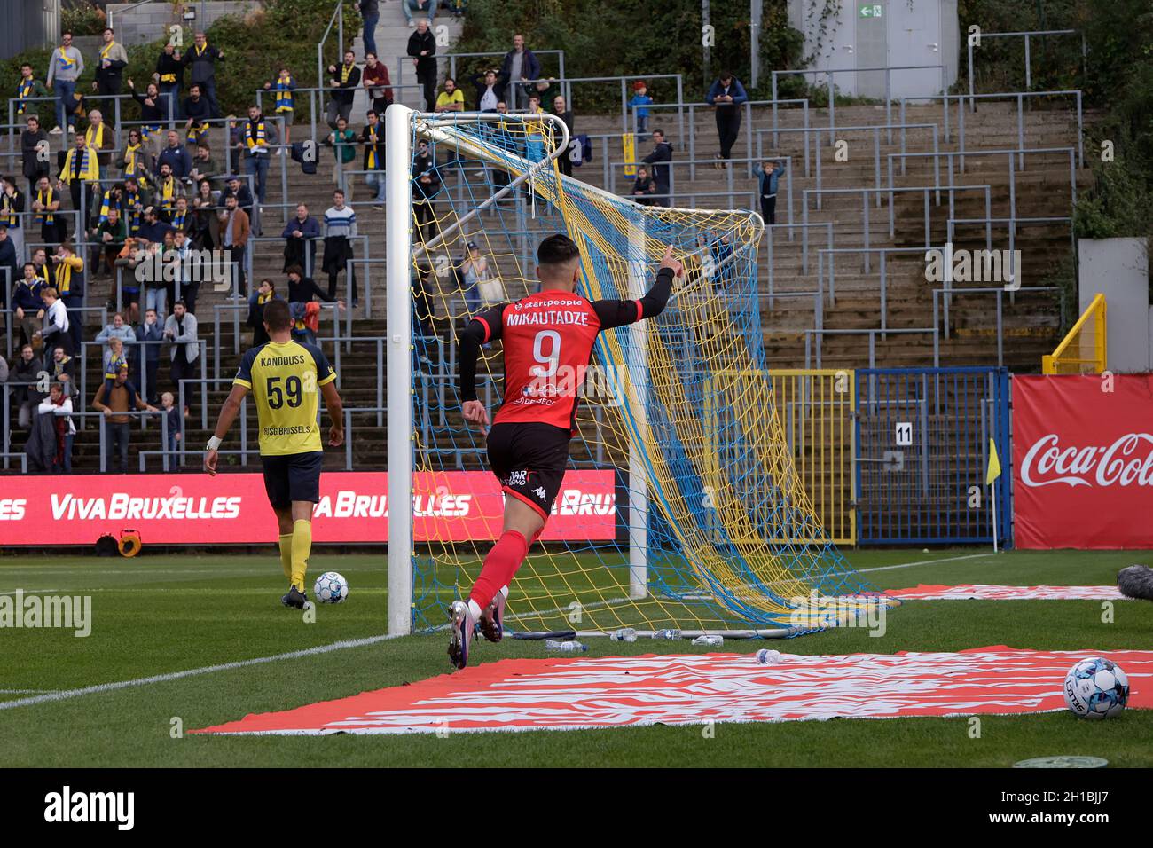 Brussel Belgien 16 Oktober Georges Mikautadze Von Rfc Seraing Wahrend Des Jupiler Pro League Spiels Zwischen Royale Union Saint Gilliose Und Rfc Seraing Am 16 Oktober 2021 In Brussel Belgien Foto Perry