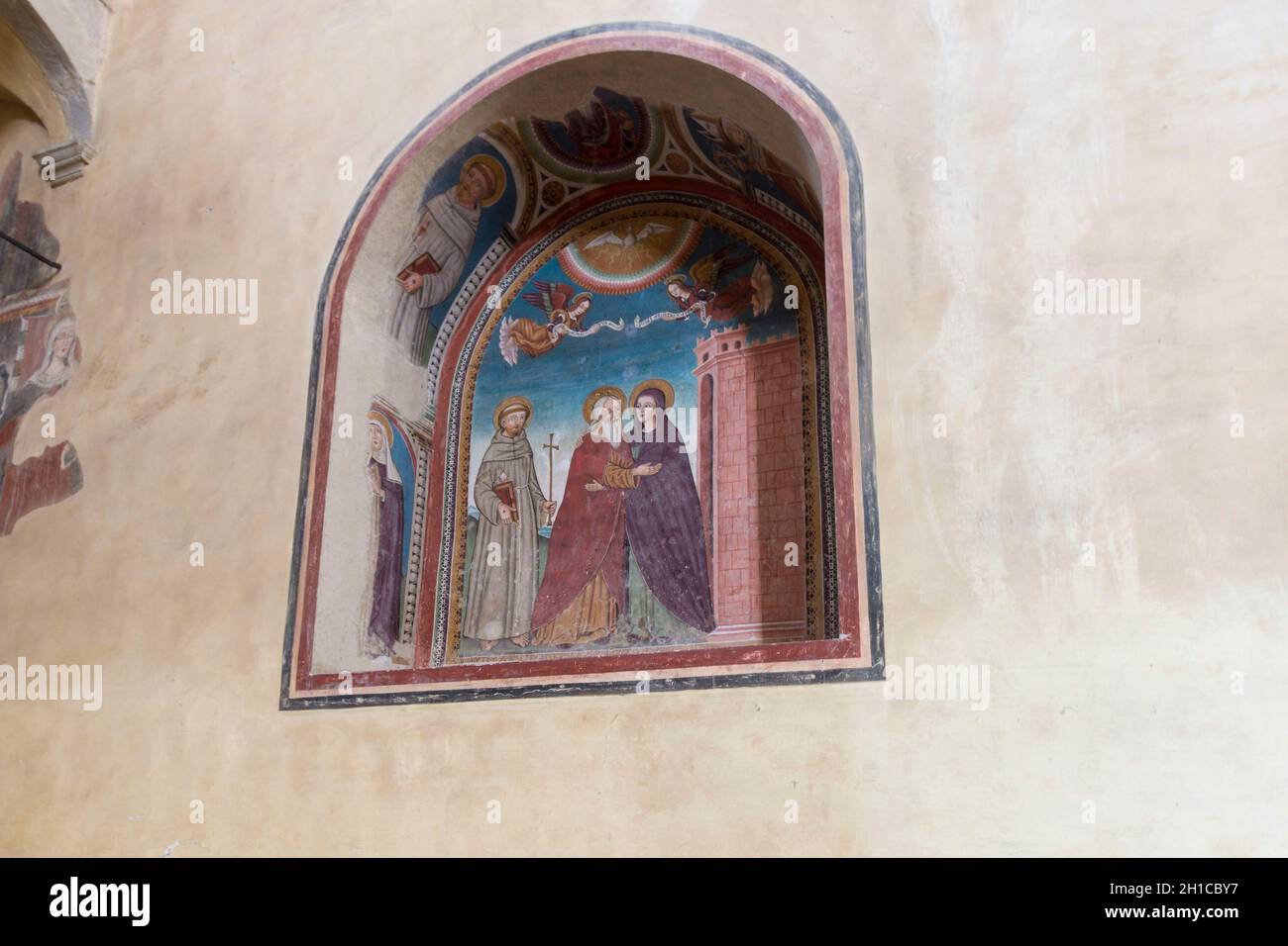 St. Francis Kirche, Fresko, Amatice, Latium, Italien, Europa Stockfoto