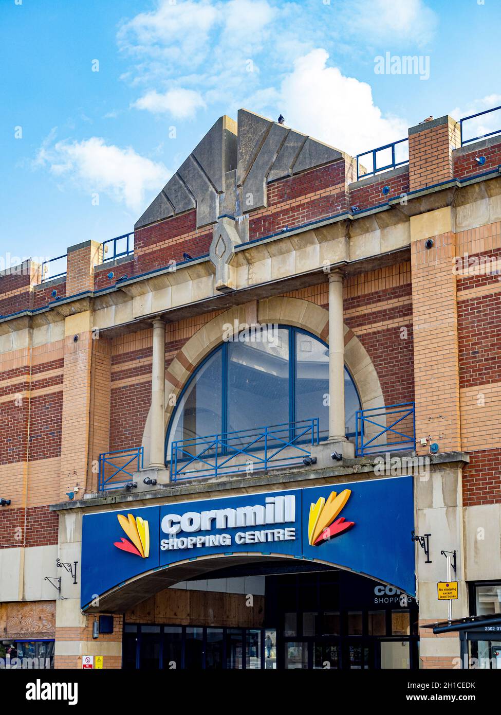 Northgate Eingang des Cornmill Shopping Centers in Darlington, Großbritannien Stockfoto